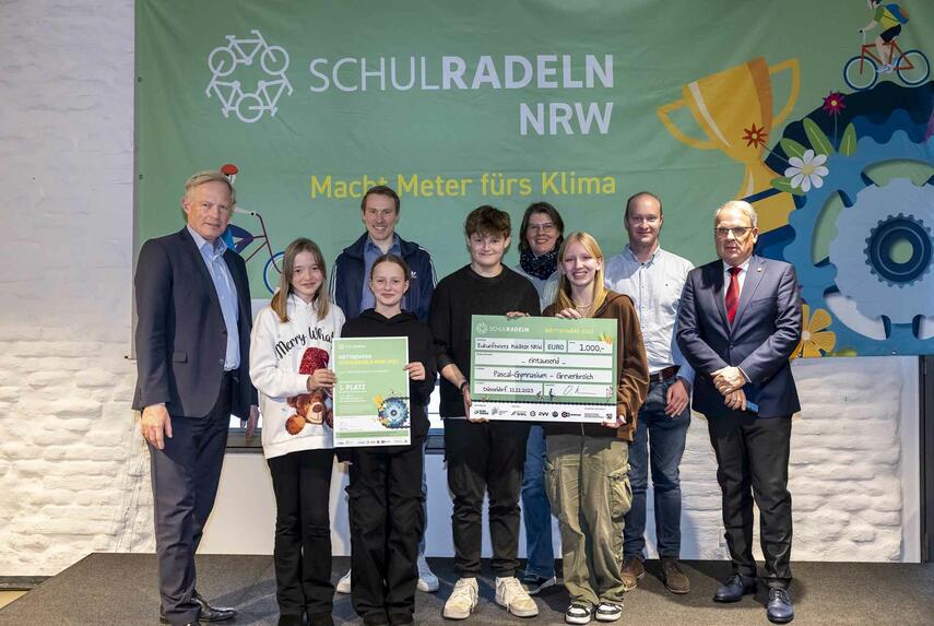 Pascal-Gymnasium gewinnt im Wettbewerb „Schulradeln NRW 2023“